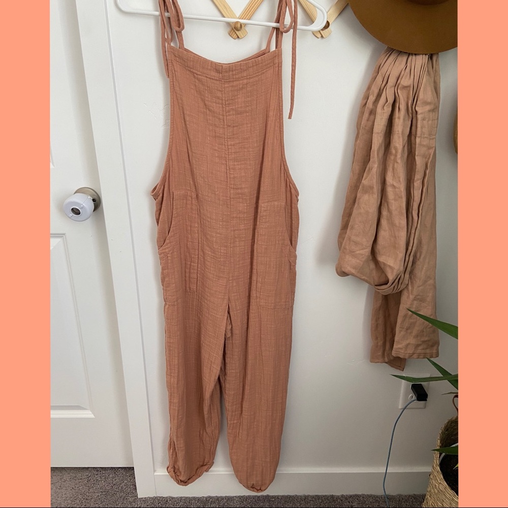 aerie tie jumpsuit